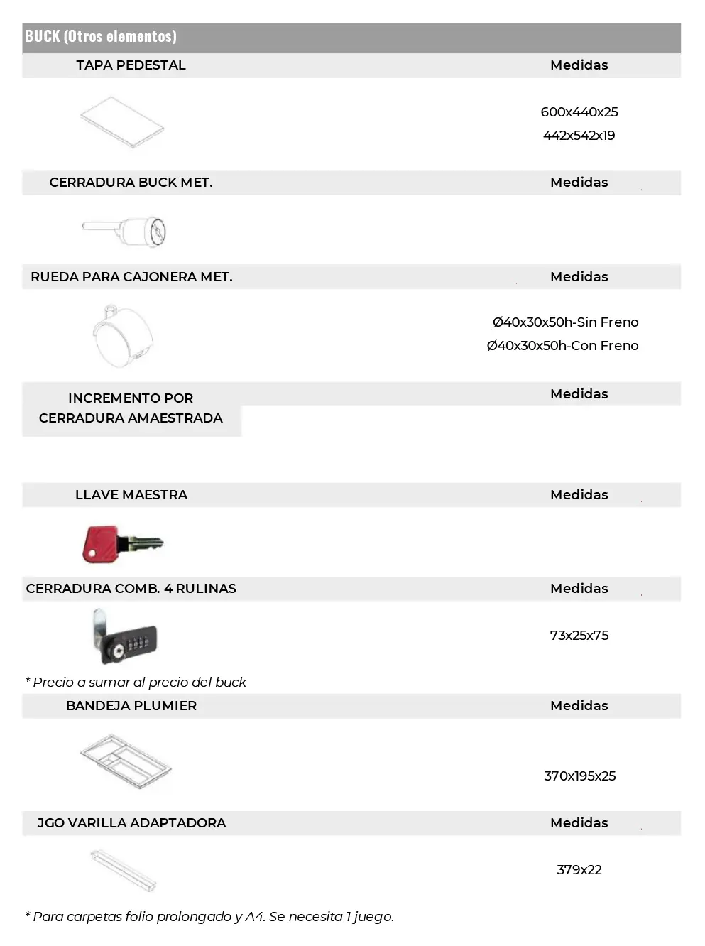 Bucks MT - Accesorios 01