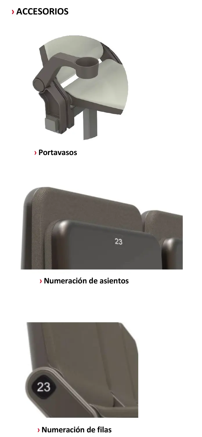 Butaca Onik - Accesorios