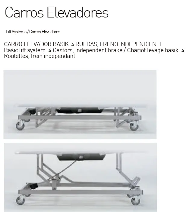 Cama Hospitalaria Basik - Modelos 01