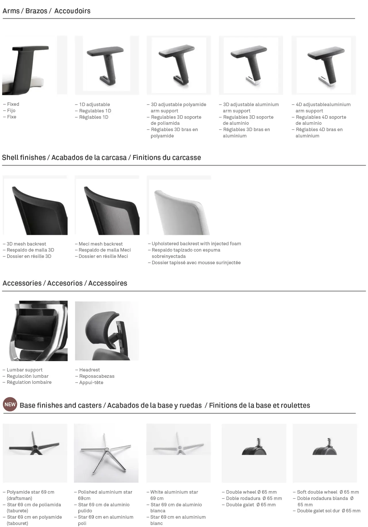 Silla 2K8 - Accesorios