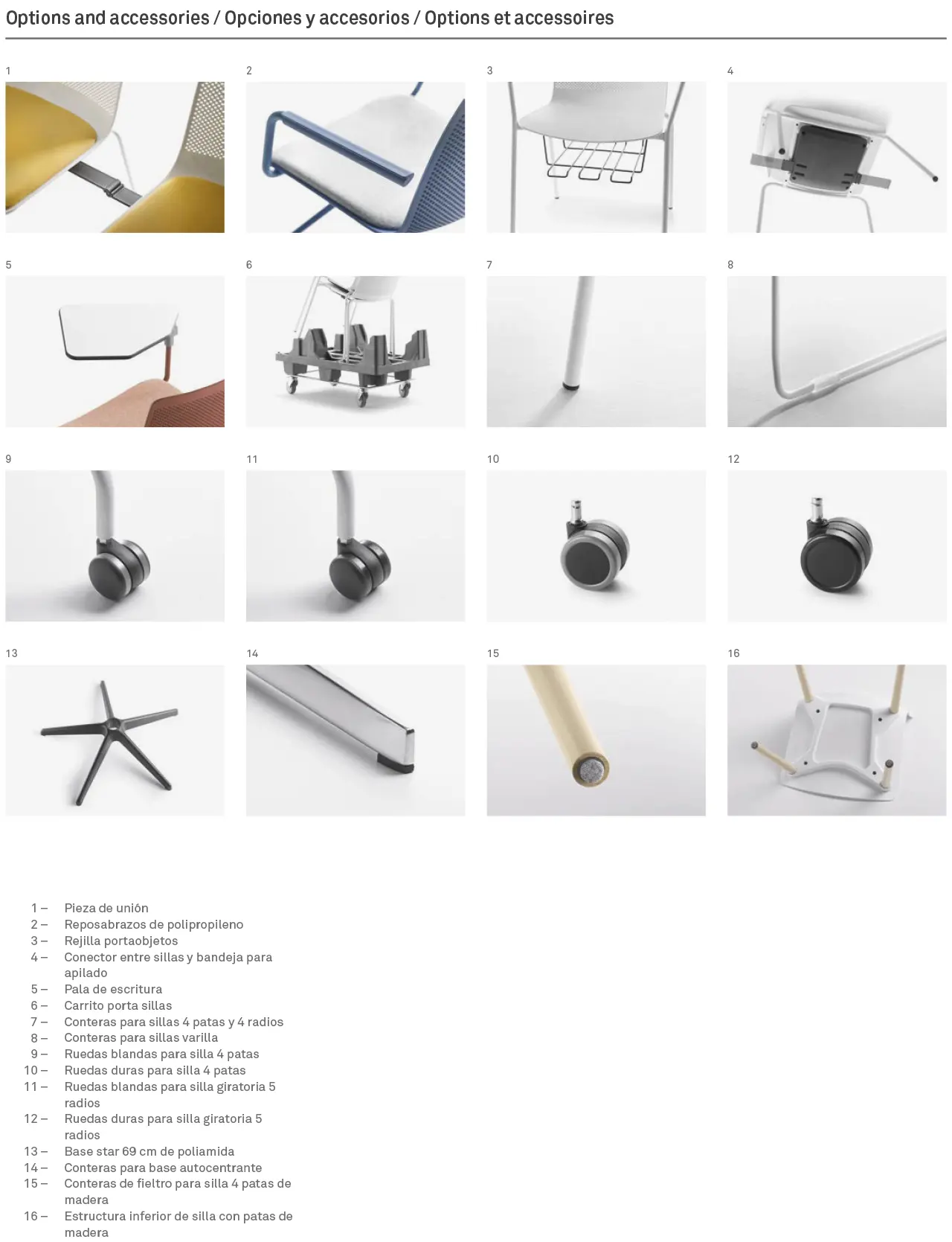 Silla GLOVE - Accesorios 02